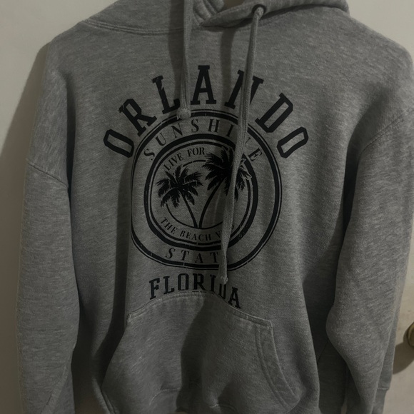 Grey and black Orlando hoodie - Picture 2 of 2